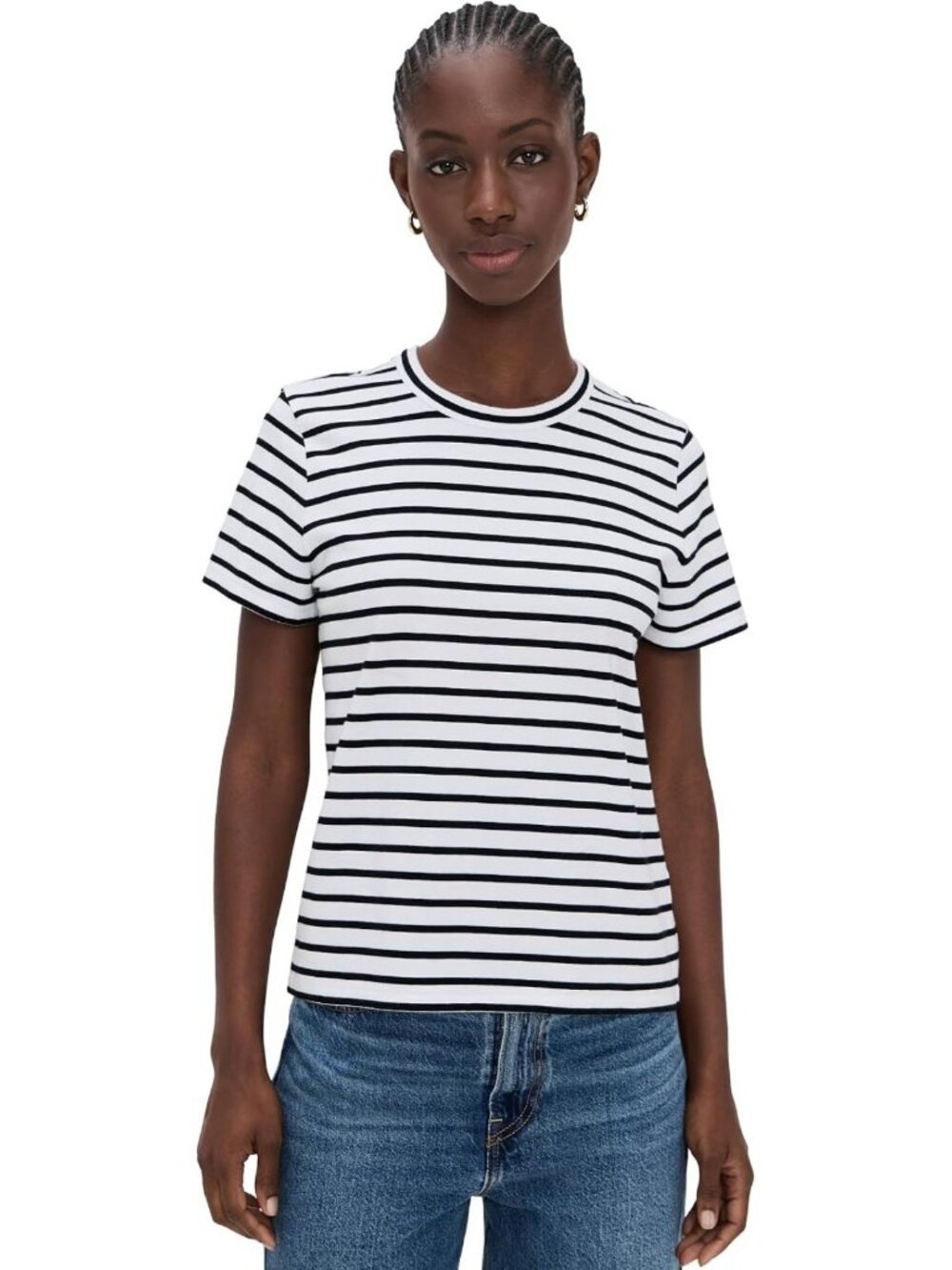 Women's Perfect Crewneck Tee in Soft Allday Jersey - Casual Essential Top
